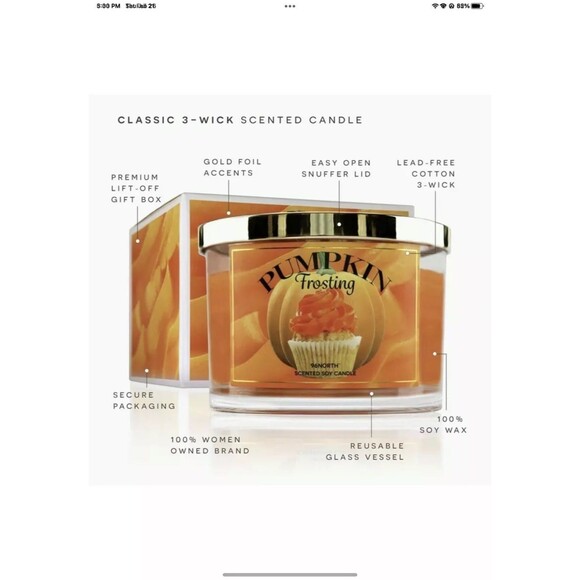 96NORTH Pumpkin Candle - Picture 1 of 5